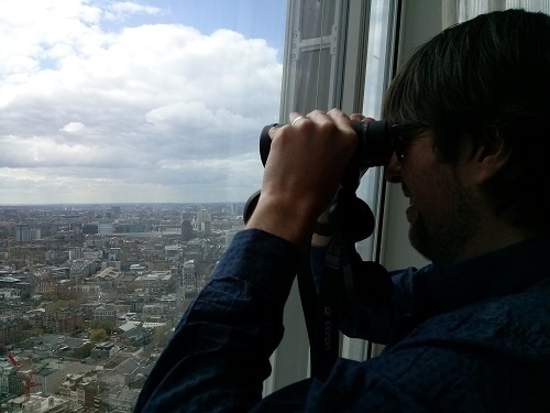 Binoculars are supplied in each room for some serious sightseeing.