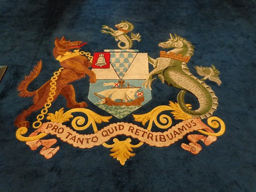 See the bell on the top left corner of the coat of arms? They got the meaning of 'Belfast' all wrong!