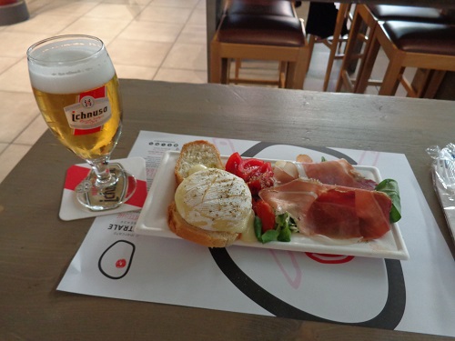 Relax with a plate of aperitif and a local wine/beer!