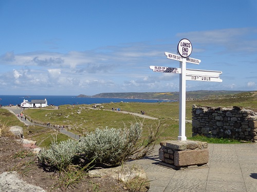 The sign post at Lands End.