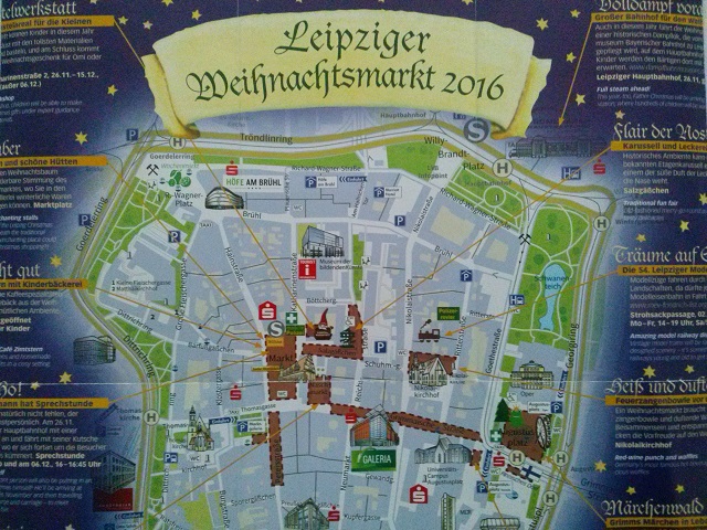 Leipzig Christmas Market map