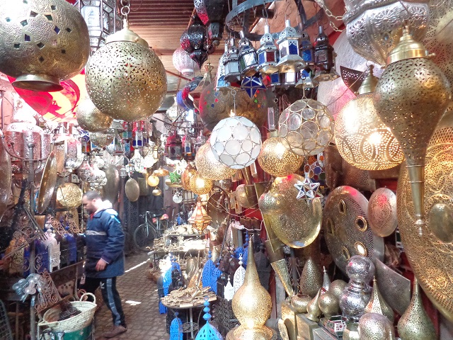 Lamps in the souks of Marrakech