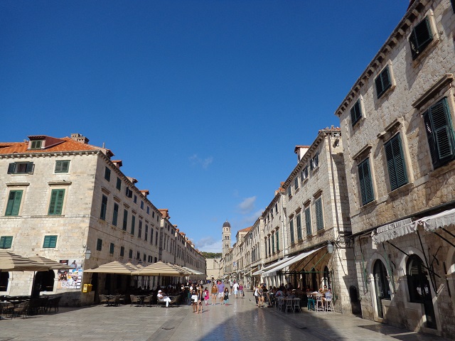 Dubrovnik's Stradun early in the morning