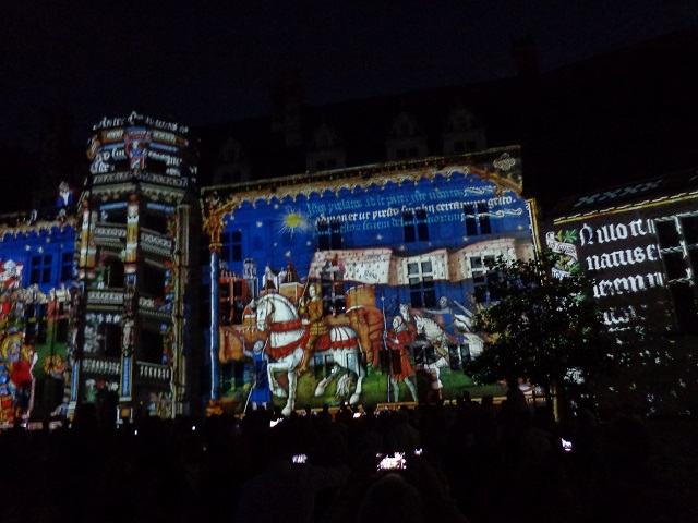 Sound and light show at Blois